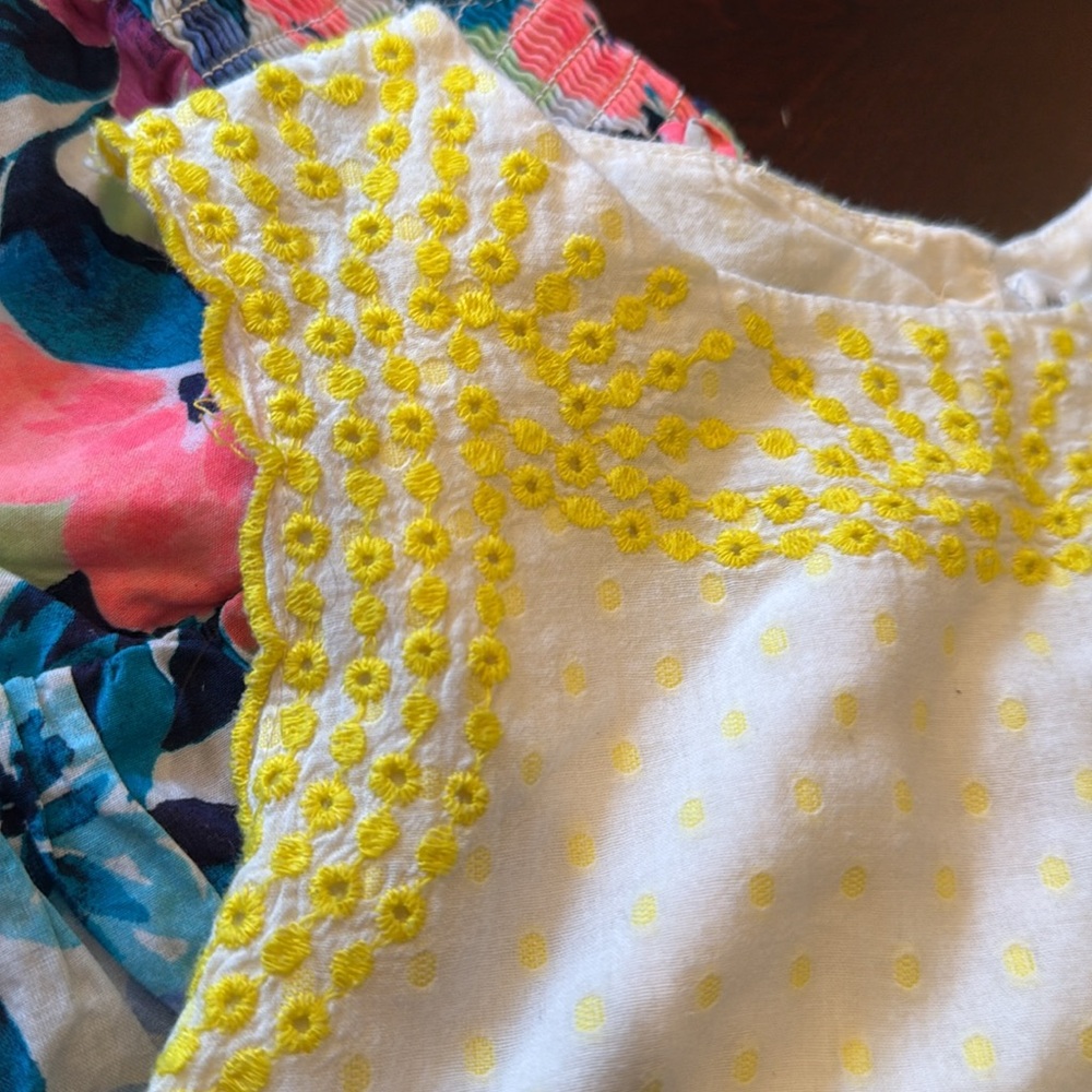Bundle Of 2 Girl’s Dresses Baby Gap 5yrs Polka Dot Eyelet and Gymboree F… - Picture 13 of 13